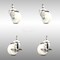 Service Caster 3 Inch 316SS Nylon Wheel Swivel 12mm Threaded Stem Caster Brakes SCC, 2PK SCC-SS316TS20S314-NYS-M1215-2-TLB-2 - alternate 5